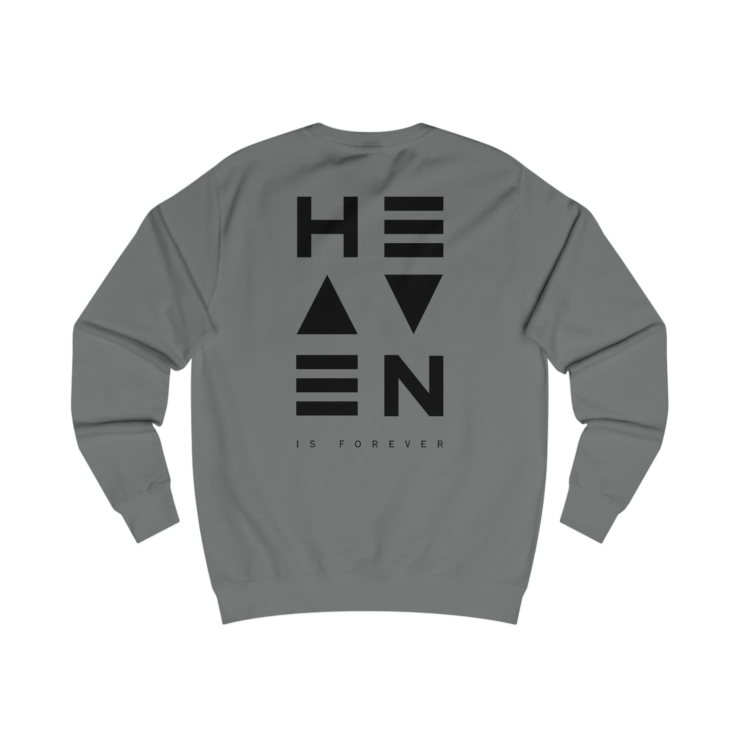 "Heaven is Forever Sweatshirt – Unisex Black Print"