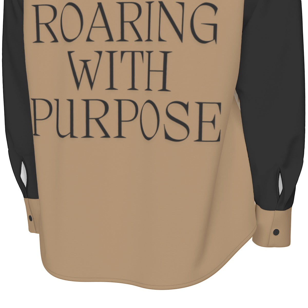 "'Crowned in Faith, Roaring with Purpose' Men's Long Sleeve Shirt – Slim Fit Cotton Poplin"