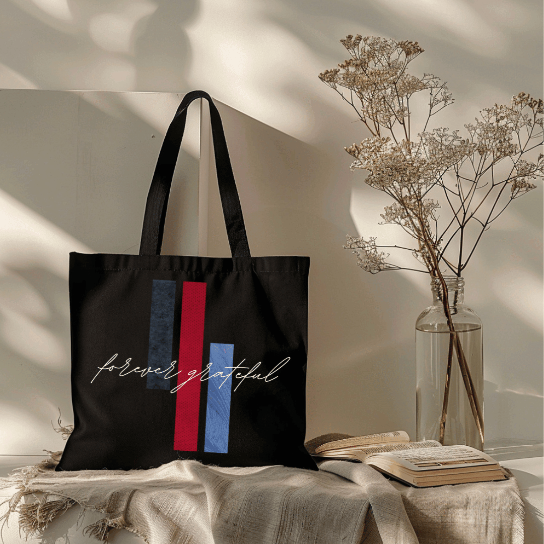 "Forever Grateful" Canvas Tote Bag - Ivy Inspired 