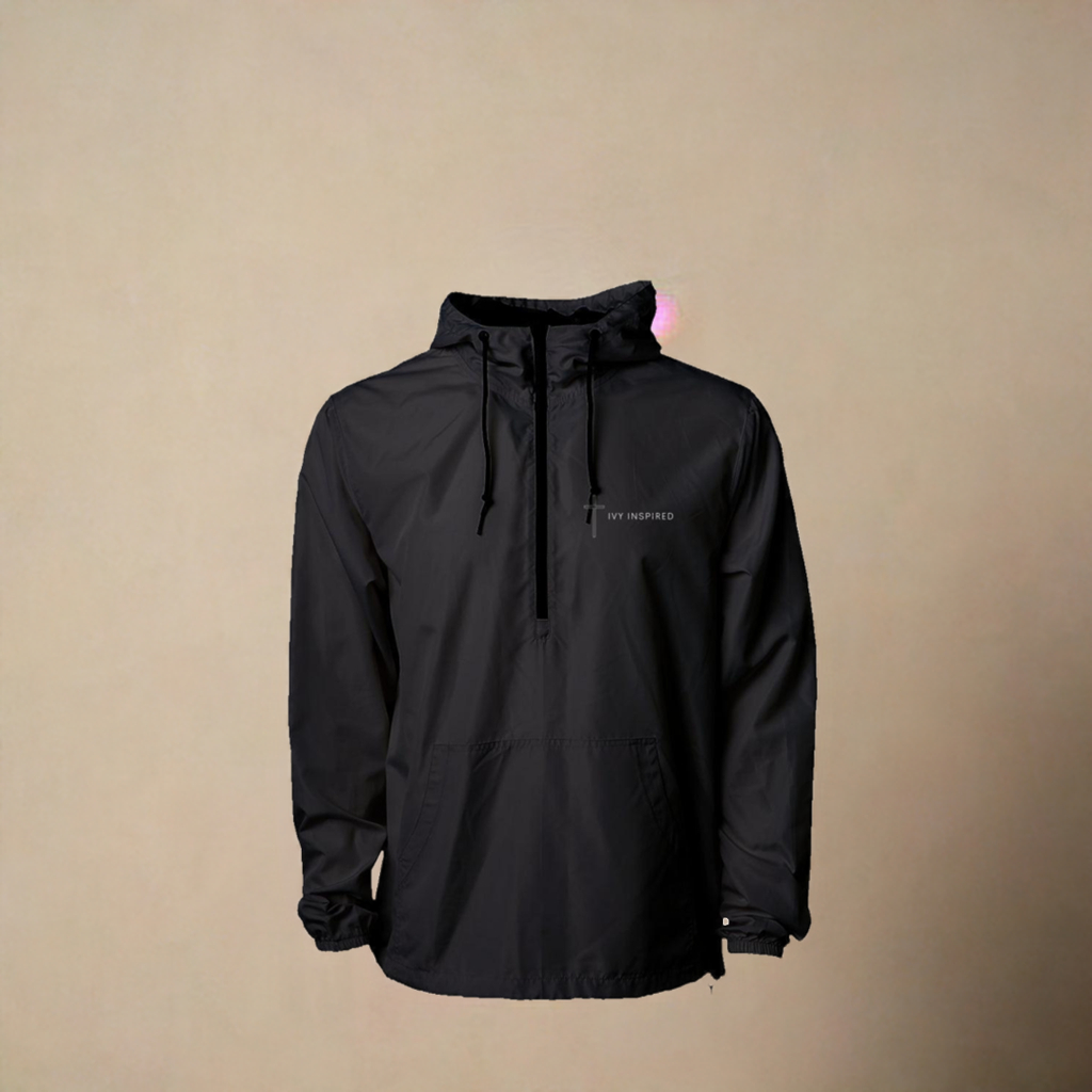 "Logo Lightweight Pullover Windbreaker – Wind & Water Resistant"